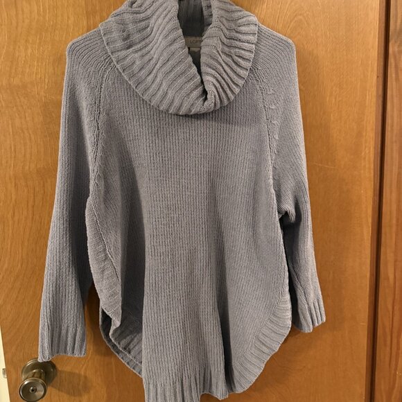 LOFT Sweater Women Cowl Neck Polyester Pullover Size Small EUC Oversized Relaxed - Picture 3 of 7